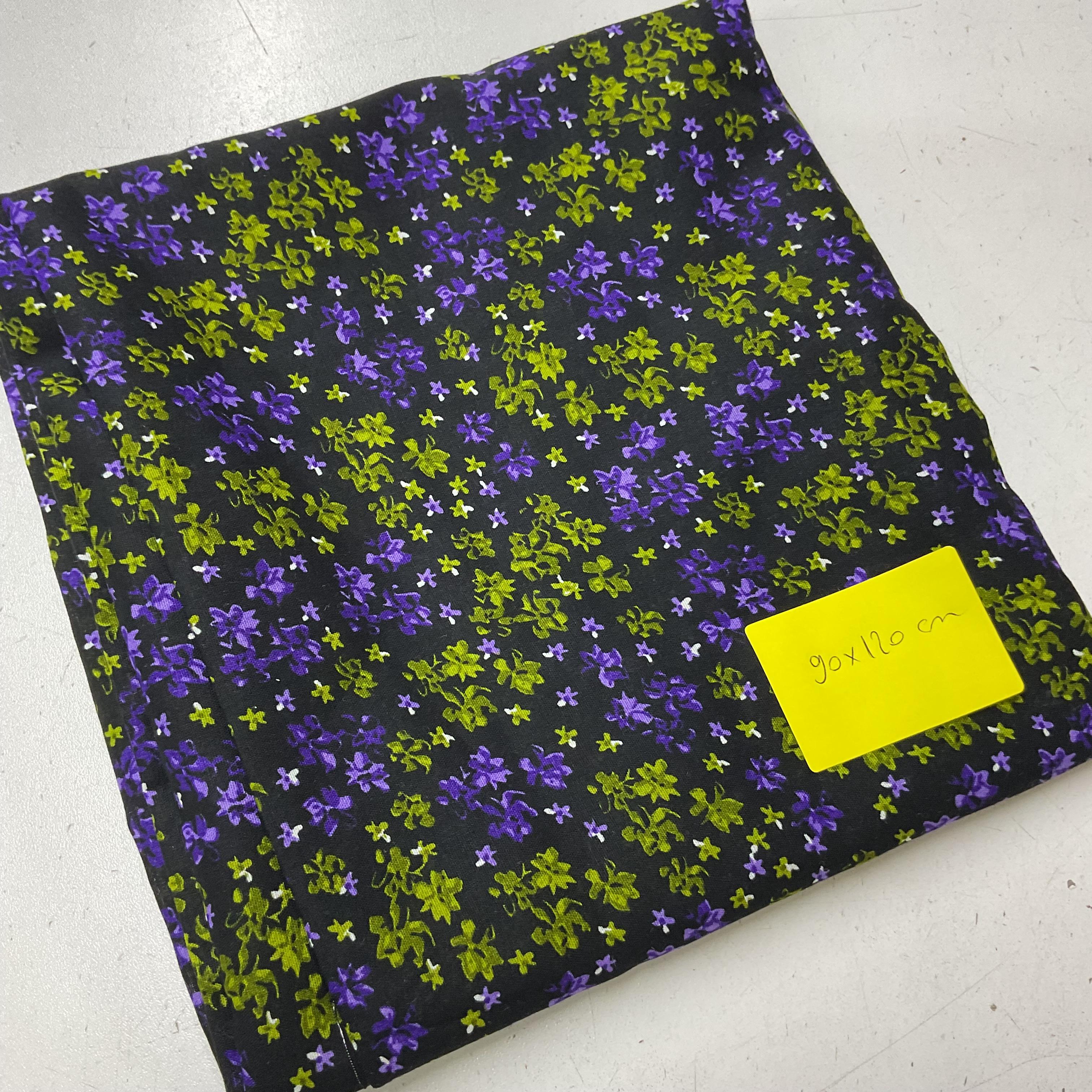 Kahve Çiçek 120*90 Cm Parça Poplin Kumaş