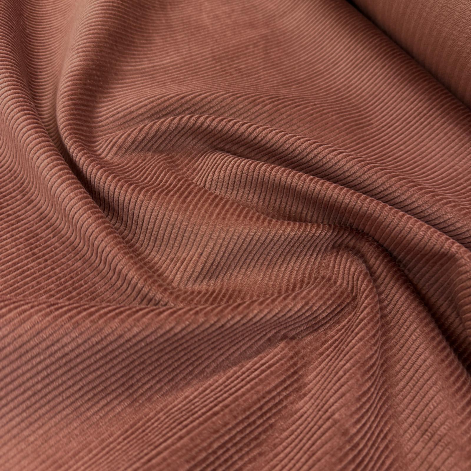 Likrasız Mocha Pamuk Fitilli Kadife Kumaş
