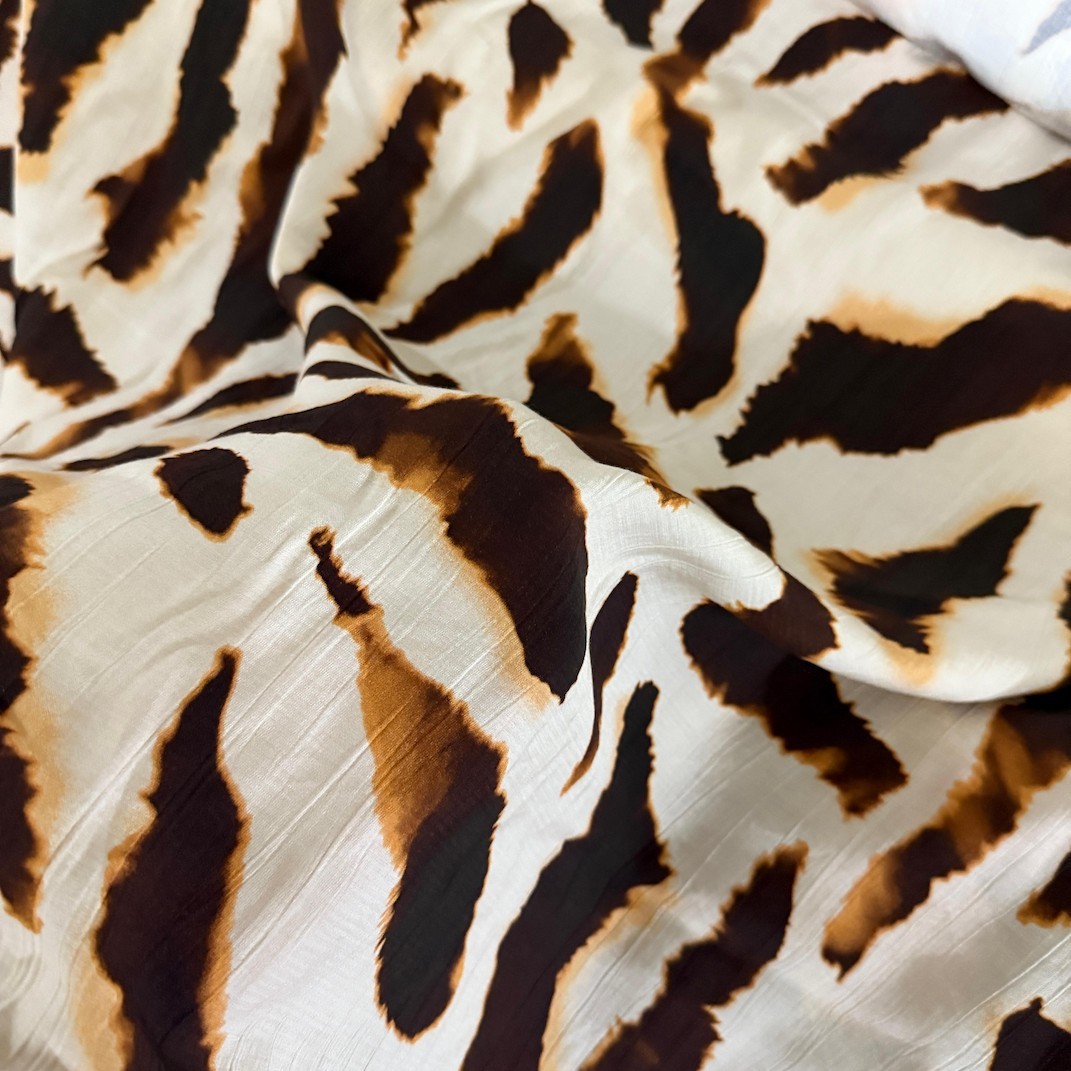 Zebra Ayrobin Viskon Kumaş