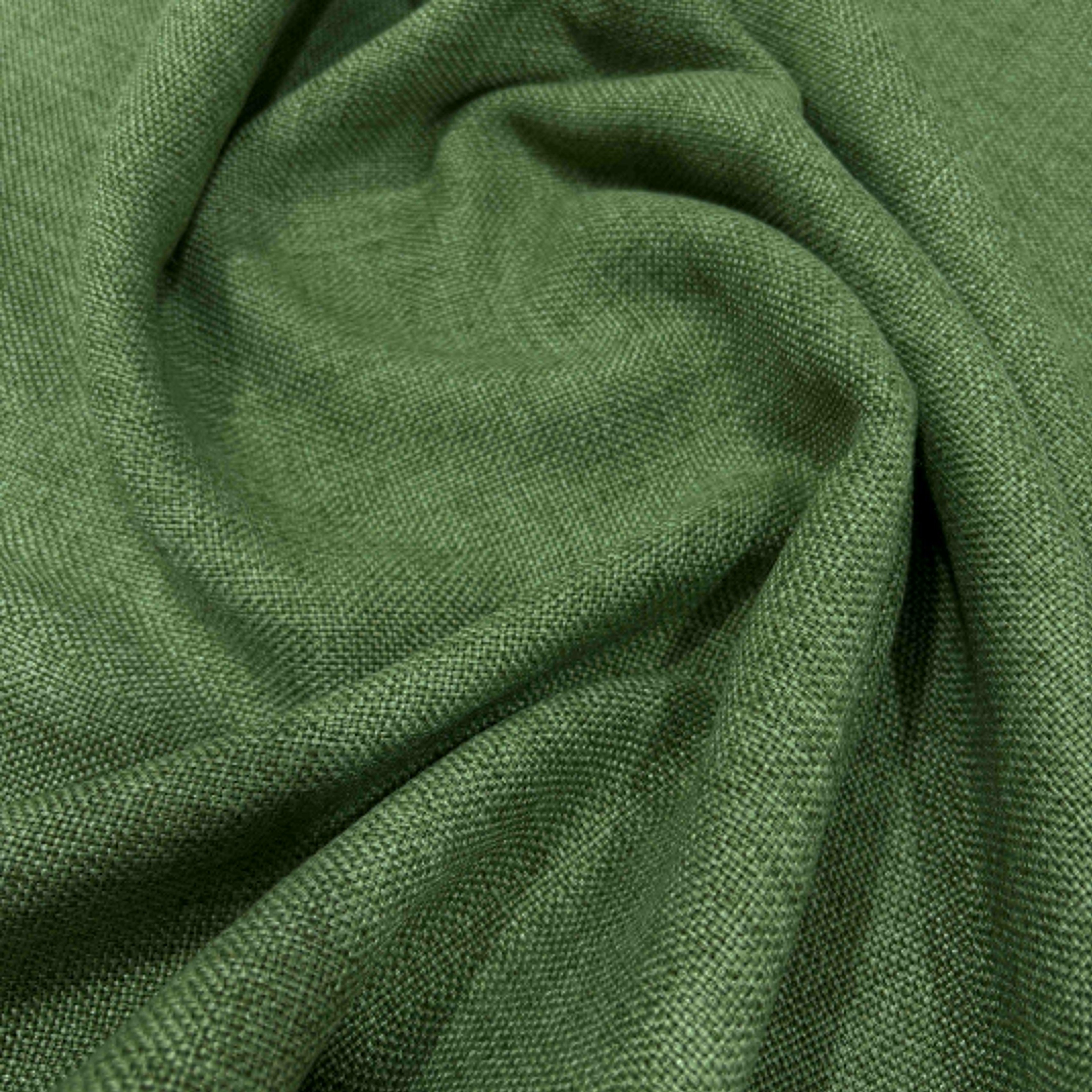 Koyu Yeşil 300 cm Enli Polyester Jüt Kumaş