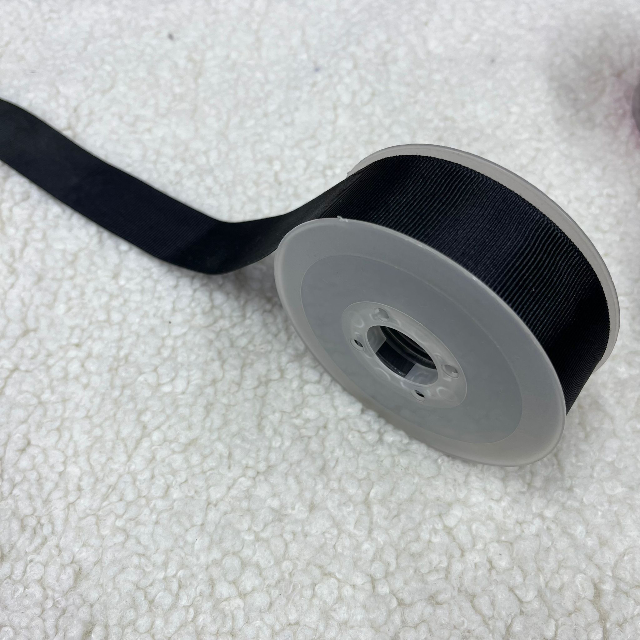 Siyah 3 Cm Top Grogren Kurdele