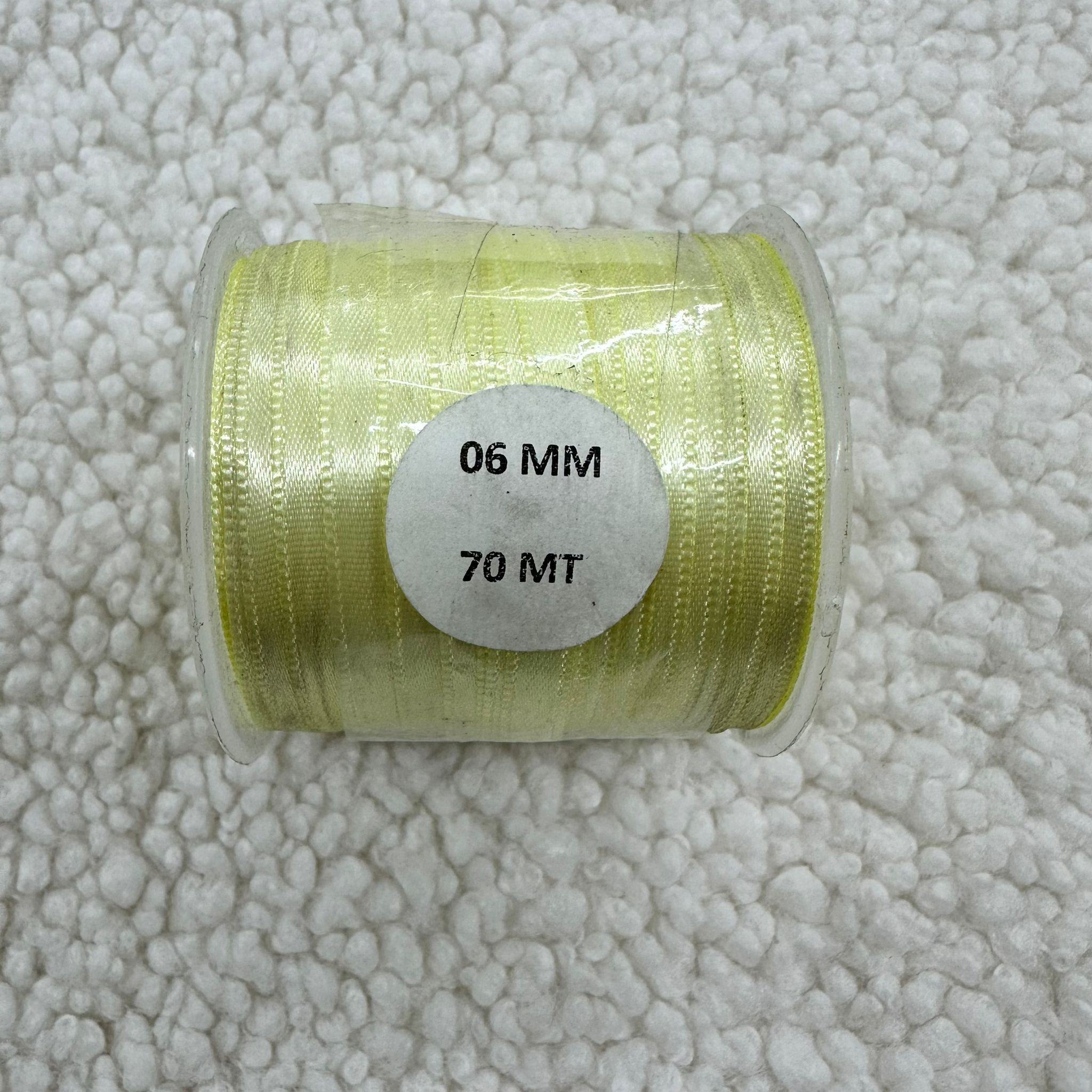 Sarı 6 mm Saten Kurdele