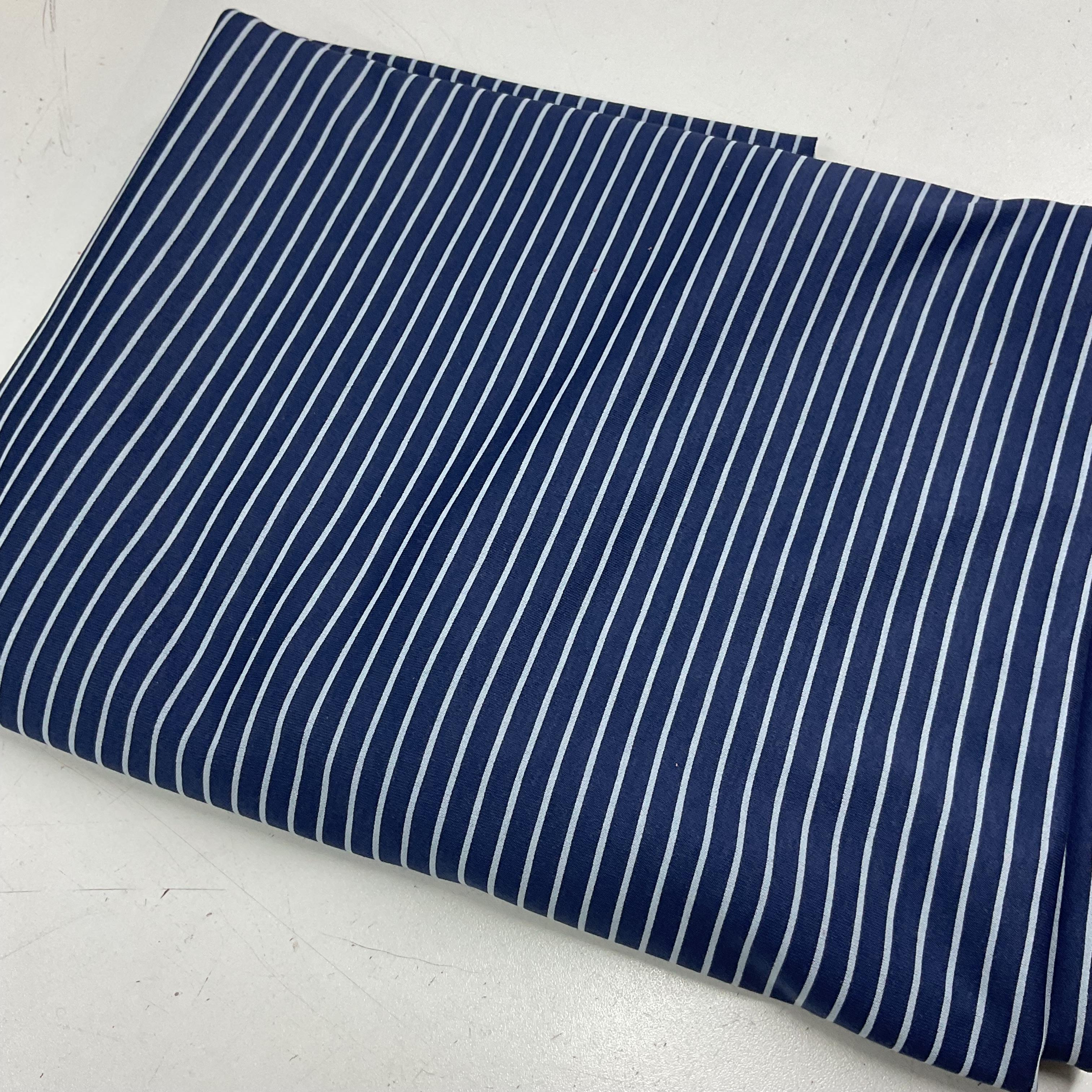100*140 cm Denim Çizgiler Pamuk Penye Kumaş 