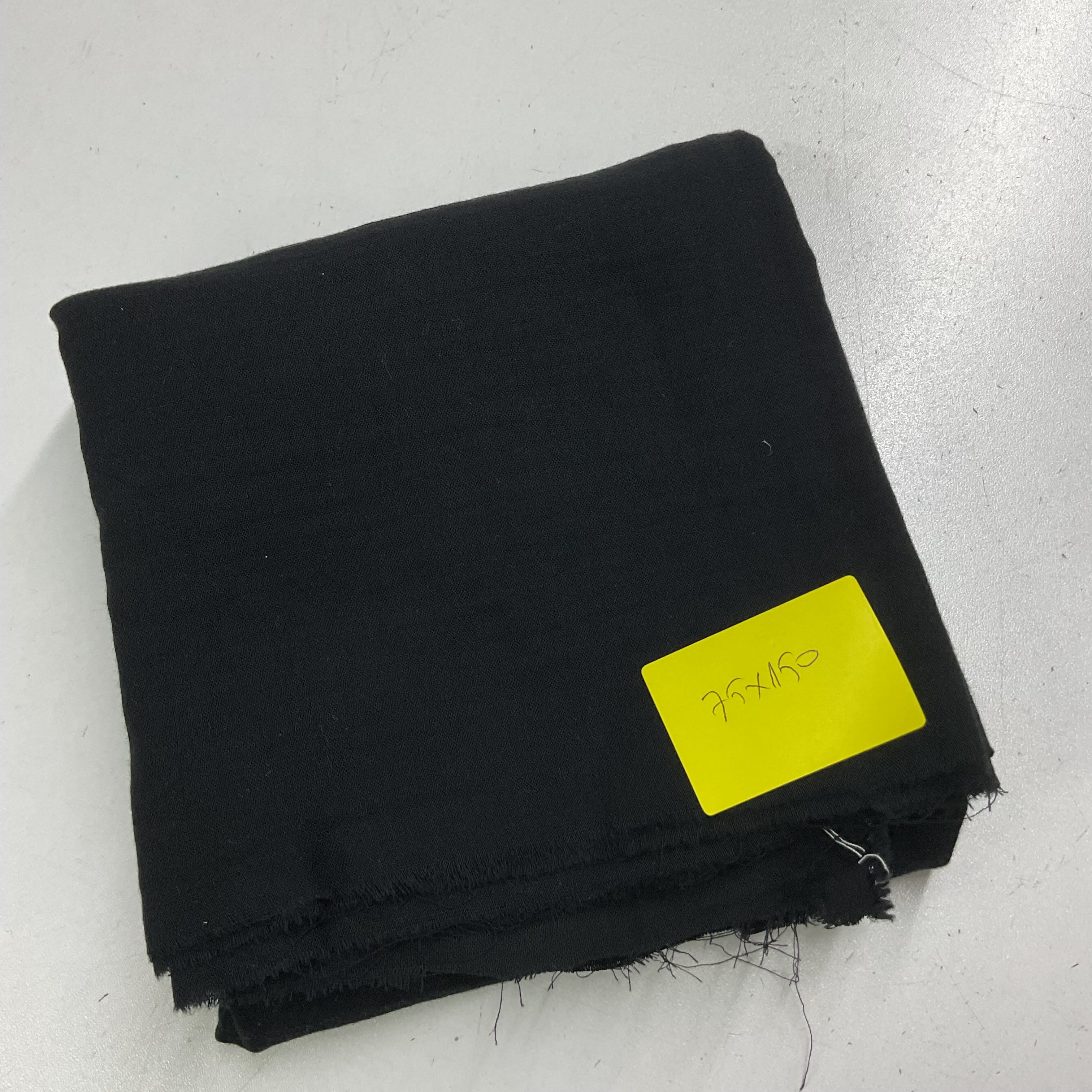 Siyah 75*150 cm Parça Bürümcük Müslin Kumaş