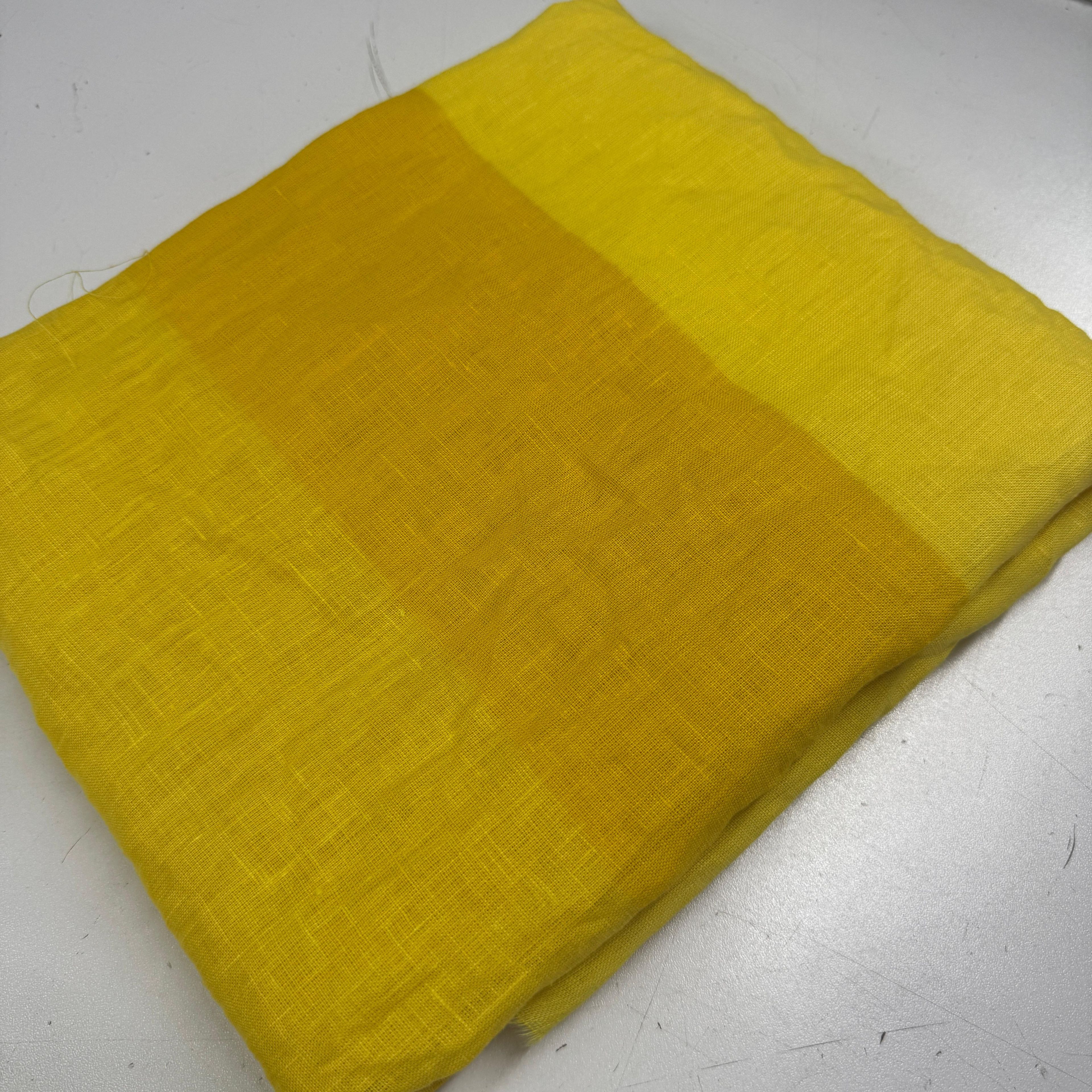 Renk Defolu Sarı 70*140 cm Parça Keten Kumaş