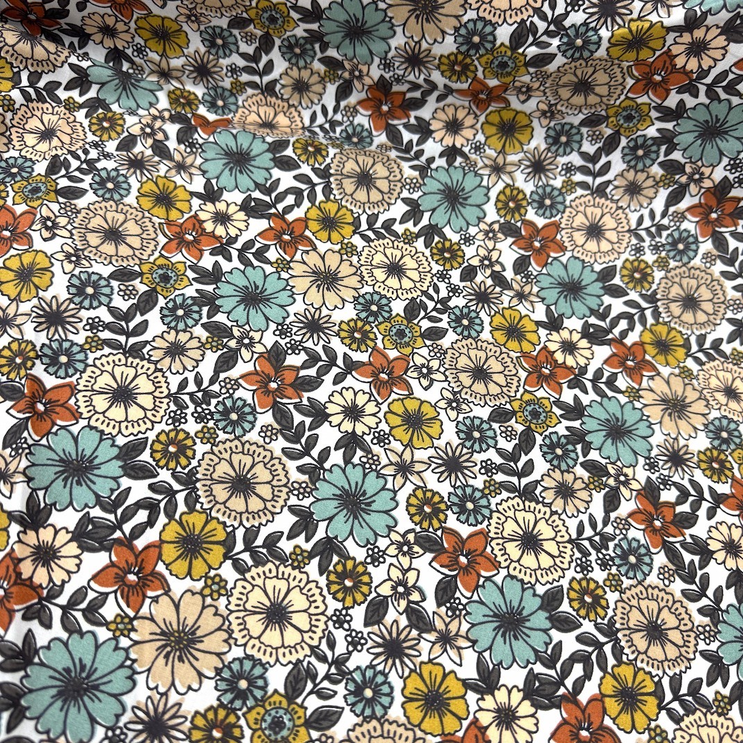 Tarla Çiçekleri Premium Poplin Kumaş