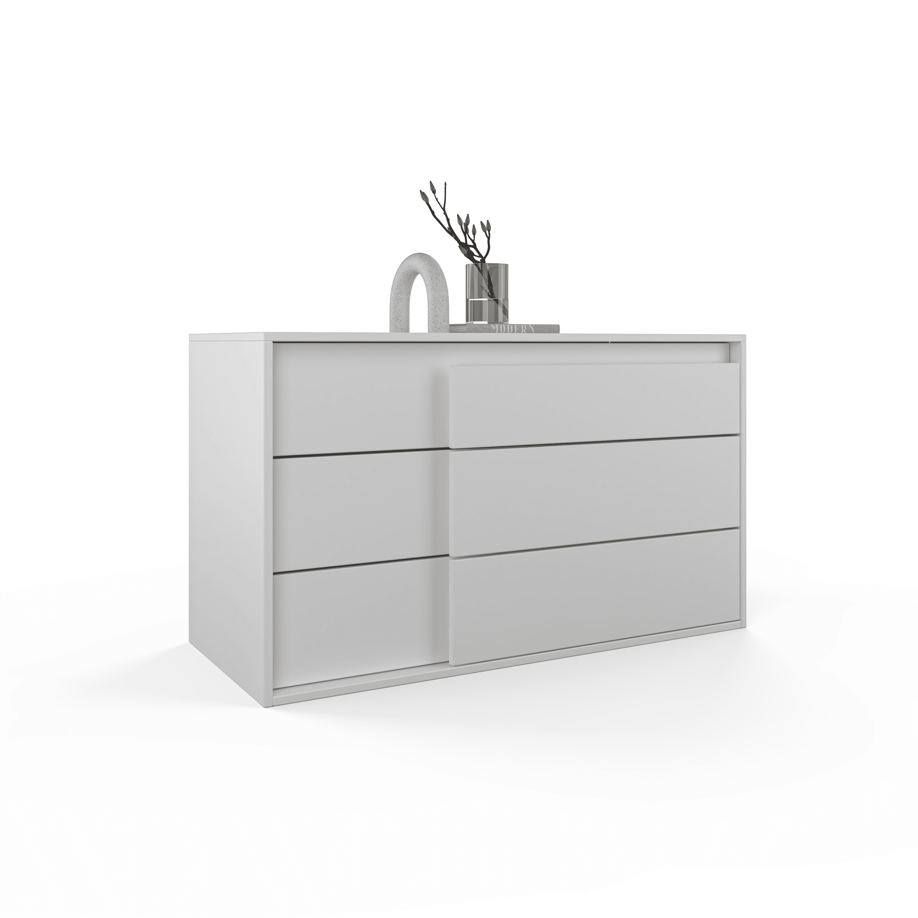 Venge Dresser 3 Drawers  - White