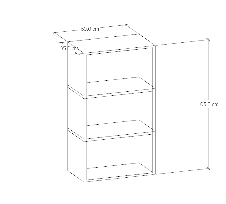 Nova İki Kapaklı Çok Amaçlı Dolap
