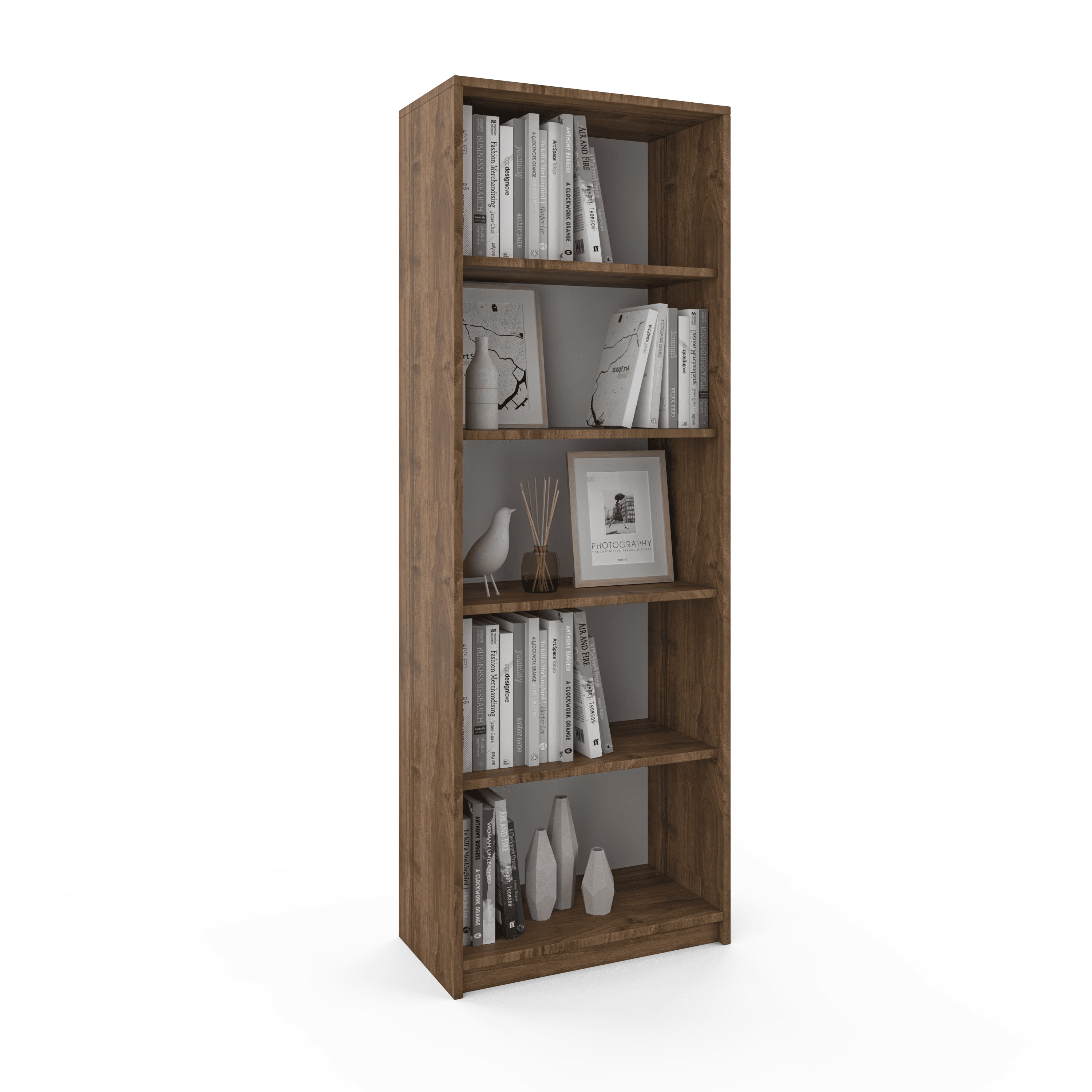 Vera Bookshelf - Walnut Color