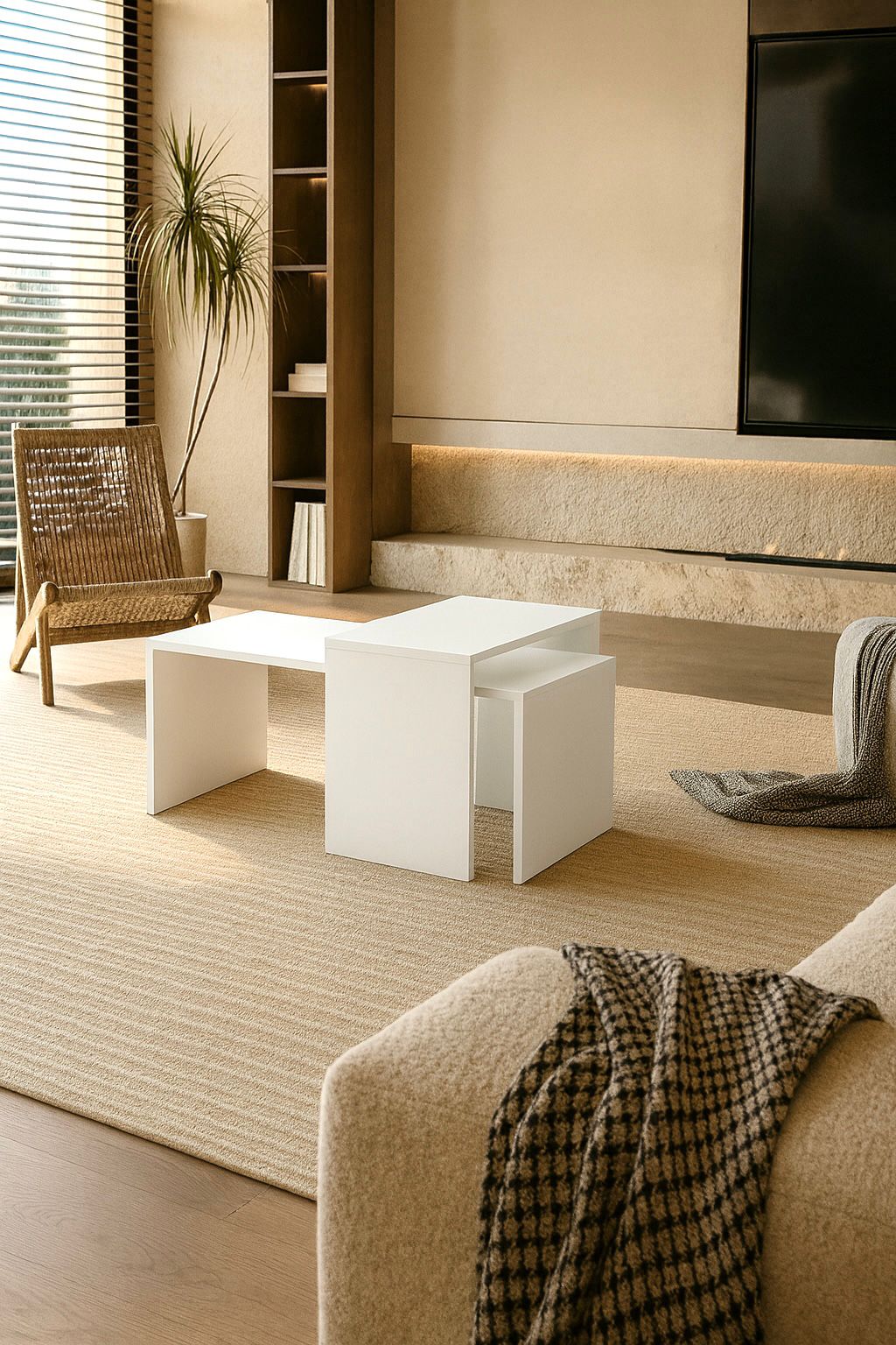 Oliva 2'li Orta Sehpa Takımı