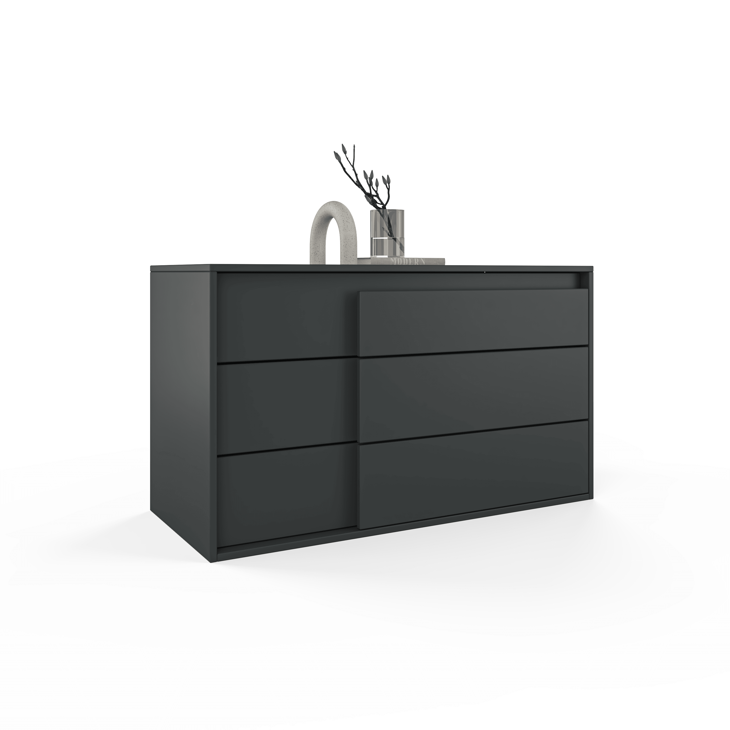 Venge Dresser 3 Drawers  - Anthracite