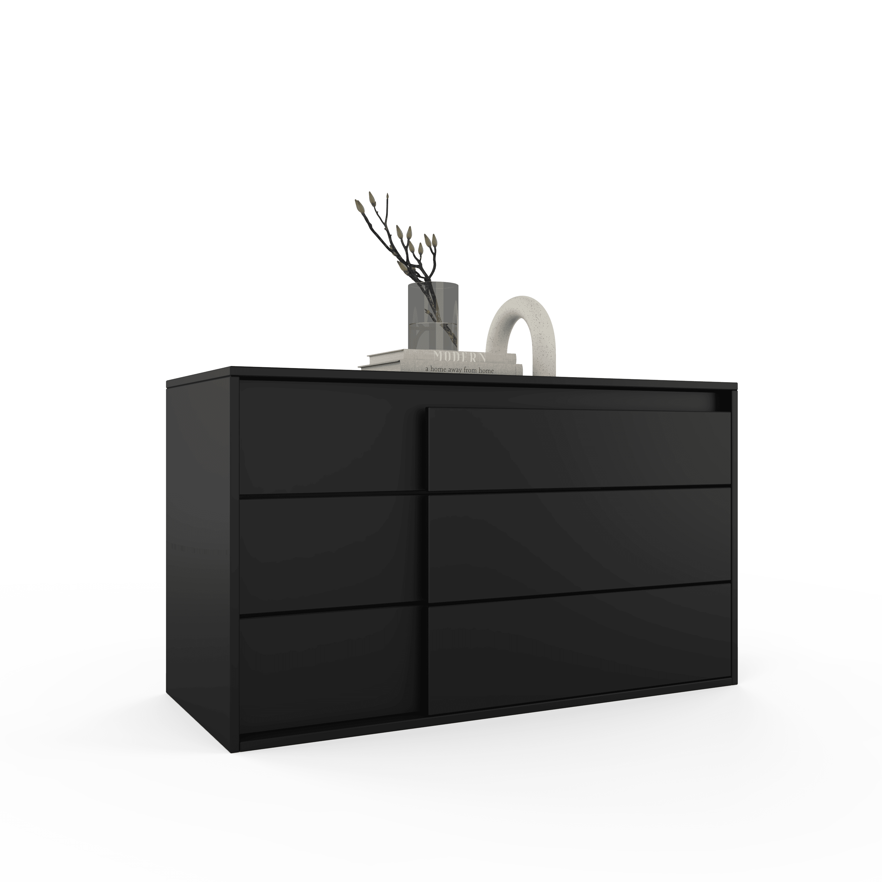 Venge Dresser 3 Drawers  - Black