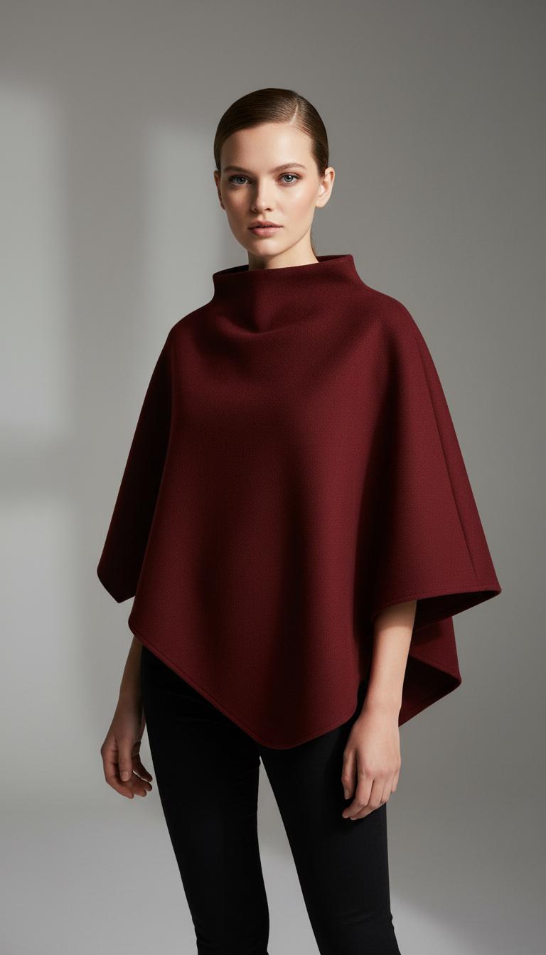 Seren Cape Kaşe Pelerin