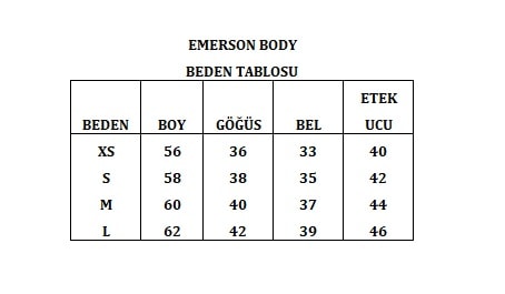 Emerson Bisiklet Yaka Vatkalı Body