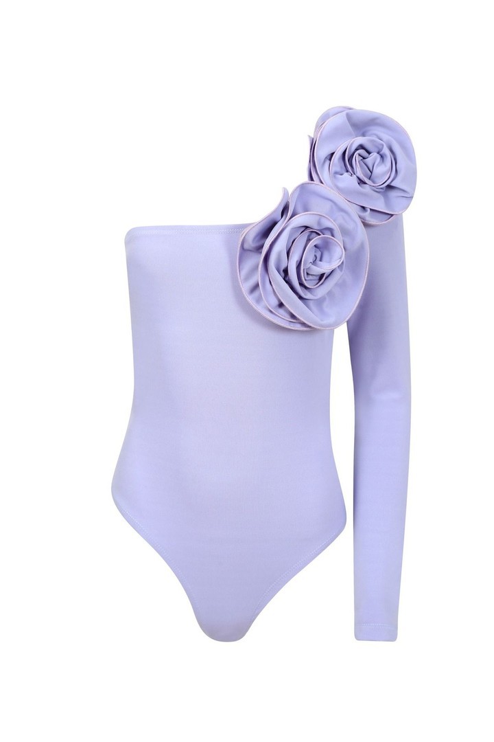Elba Gül Detaylı Bodysuit