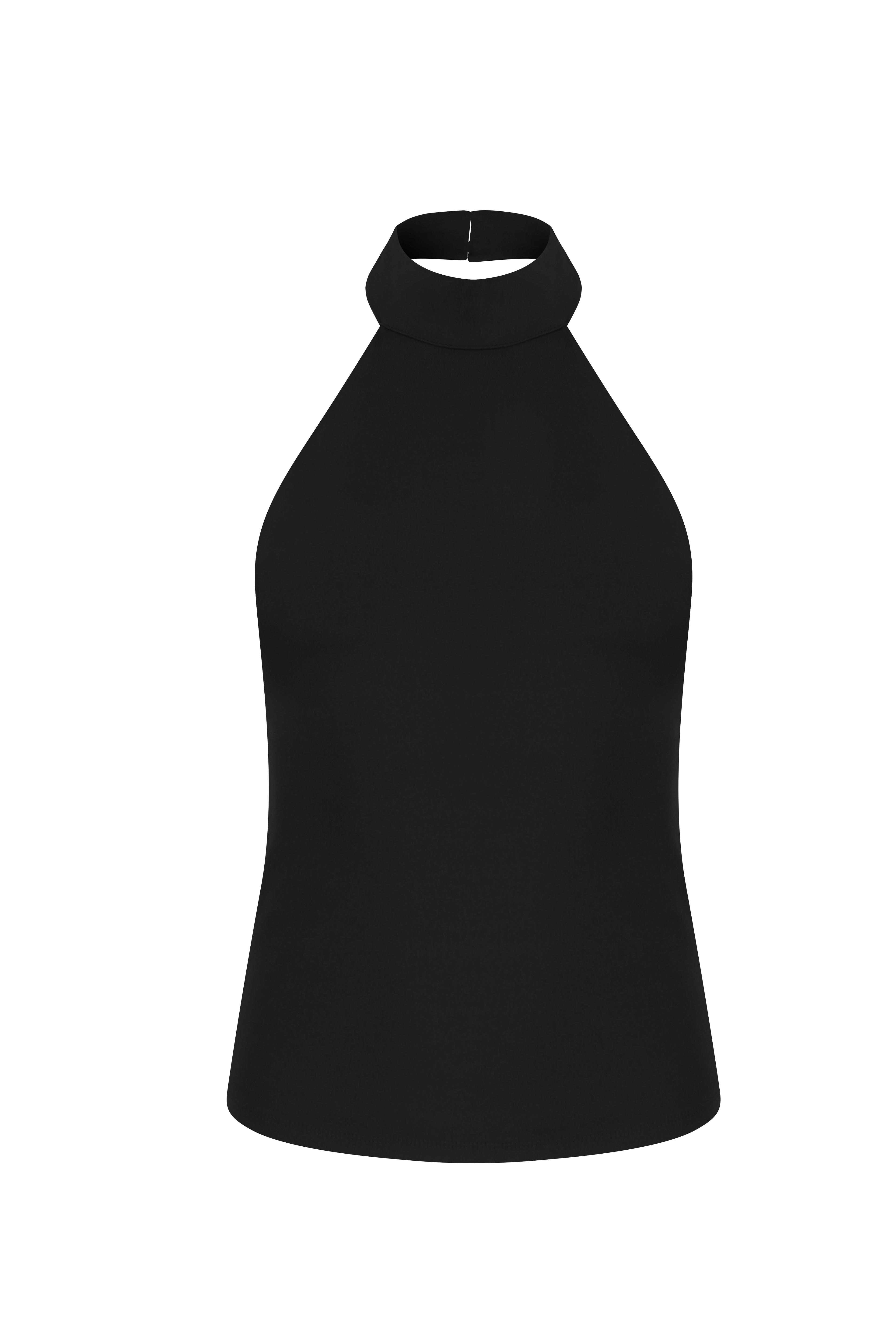 İnca Halter Yaka Body - Siyah