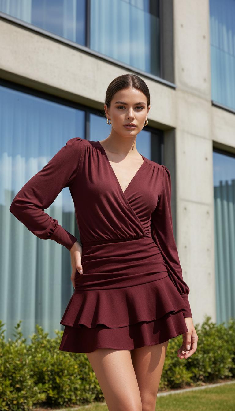 İsla Mini Dokuma Şortlu Etek