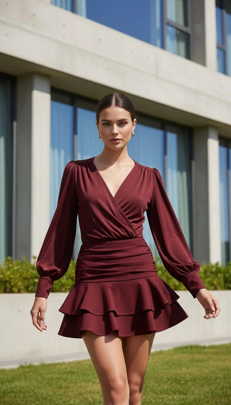 İsla Mini Dokuma Şortlu Etek