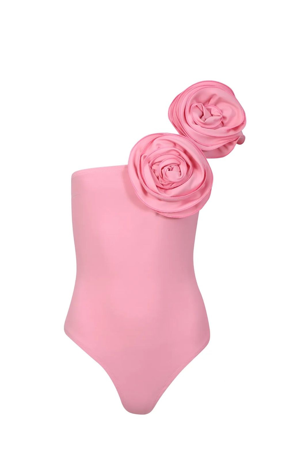Flora Gül Detaylı Kolsuz Bodysuit - Pembe