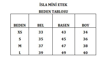 İsla Mini Dokuma Şortlu Etek