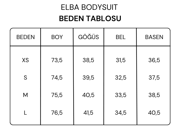 Elba Gül Detaylı Bodysuit - Beyaz