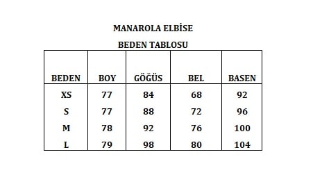 MANAROLA PUANTİYELİ PİLİSE ELBİSE