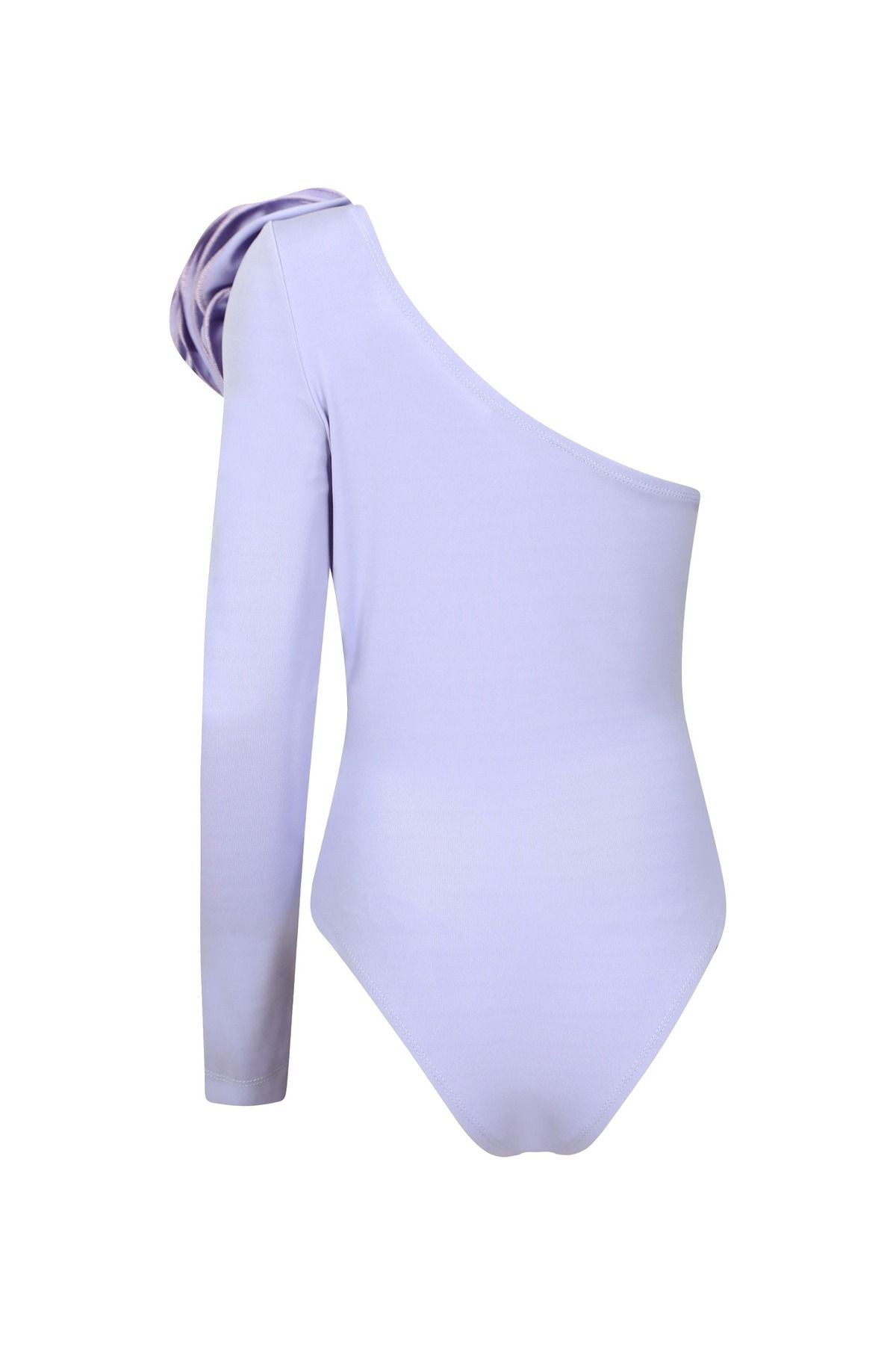 Elba Gül Detaylı Bodysuit - Lila