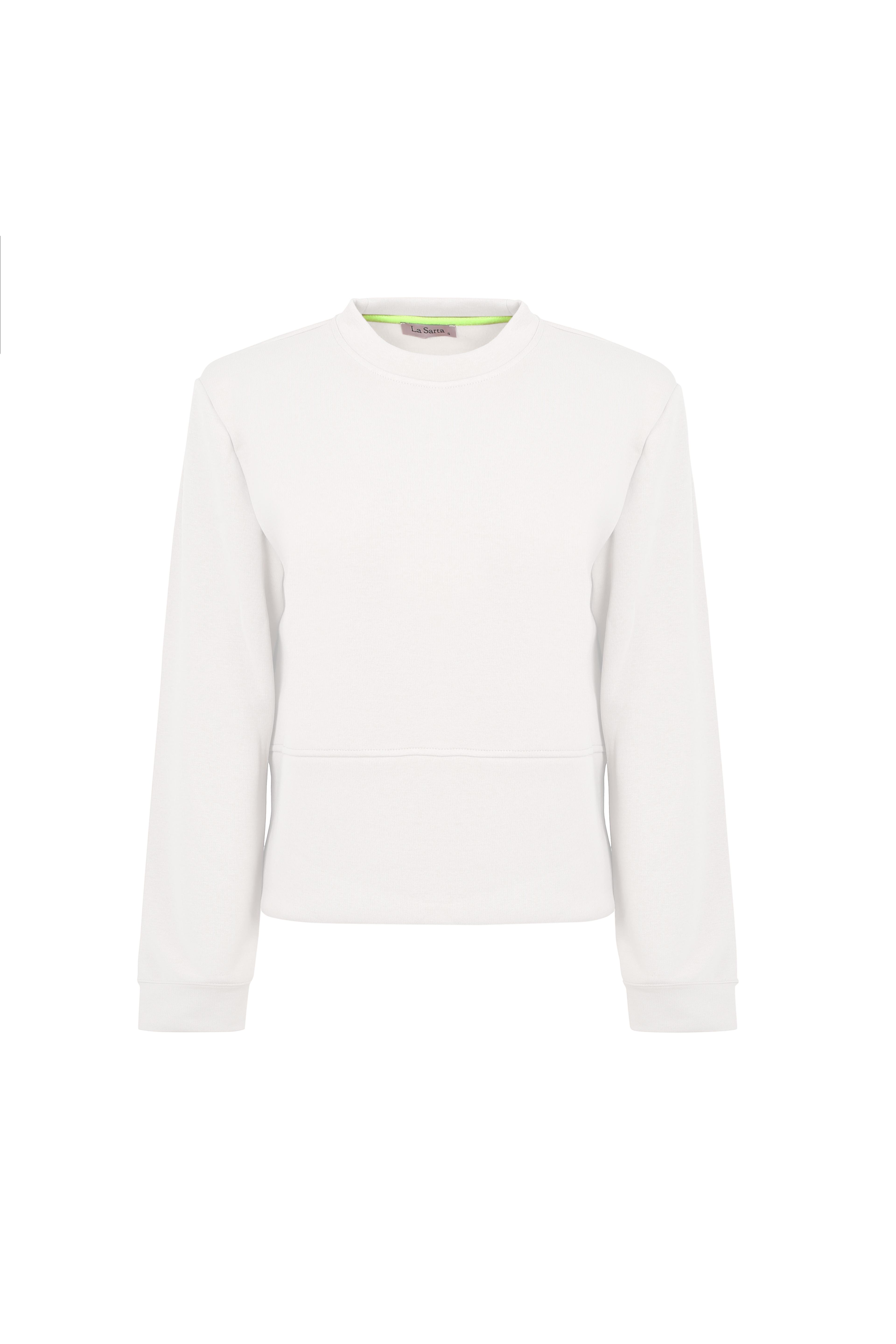 Luna Vatkalı Beyaz Sweatshirt