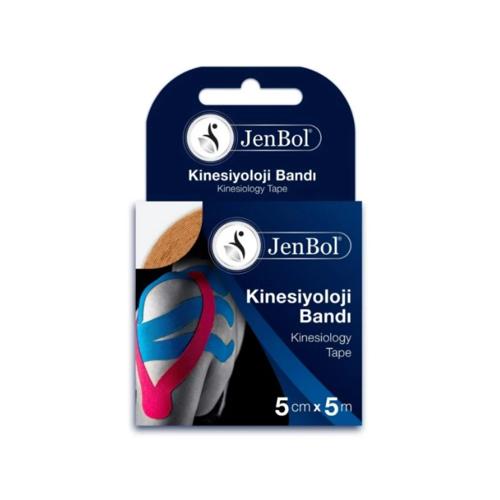 Jenbol Kinesiology Tape Ağrı Bandı 5 cm x 5 m - Ten Rengi