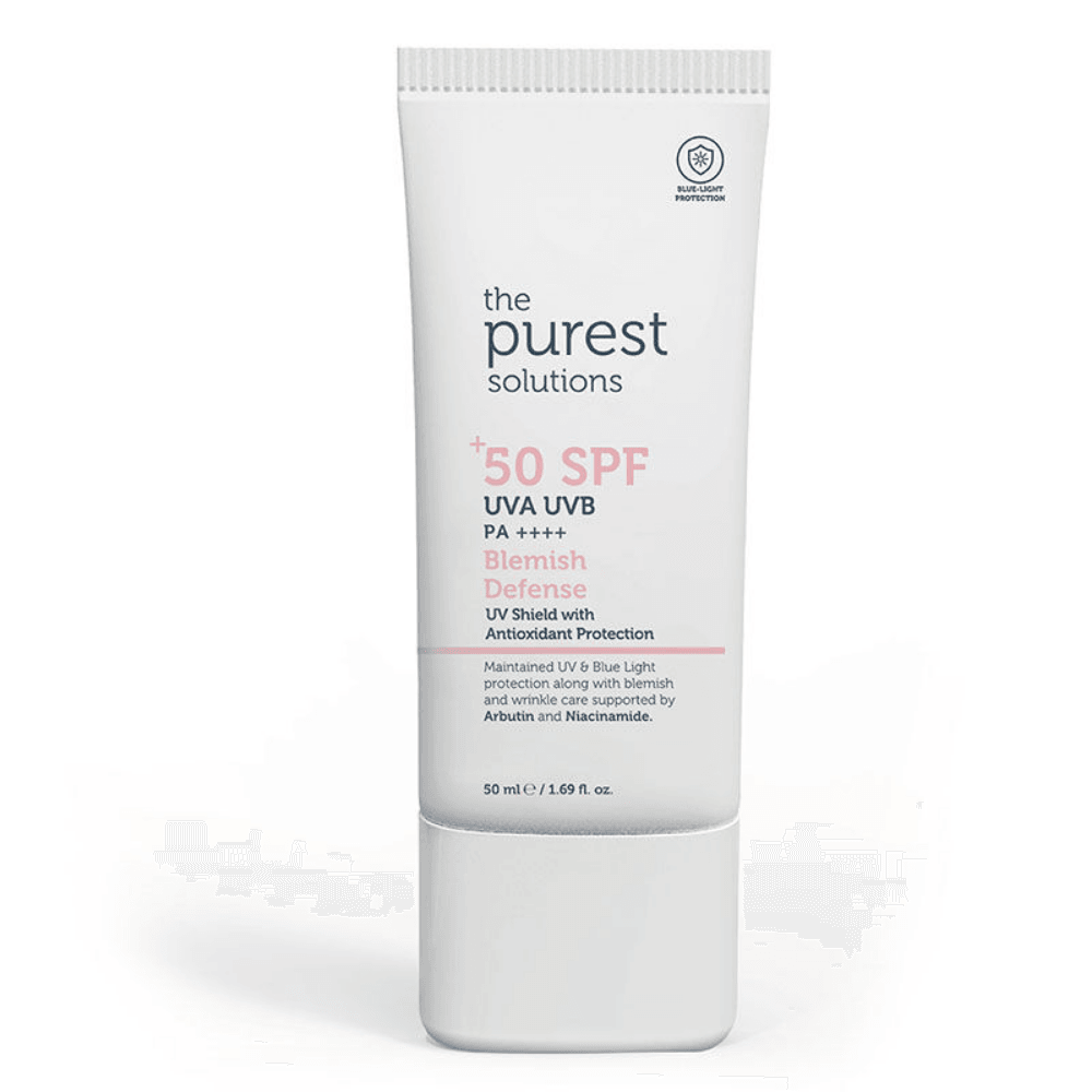 The Purest Solutions Blemish Defense Antioksidan Destekli Lekeli Ciltler İçin Güneş Kremi SPF50+ 50 