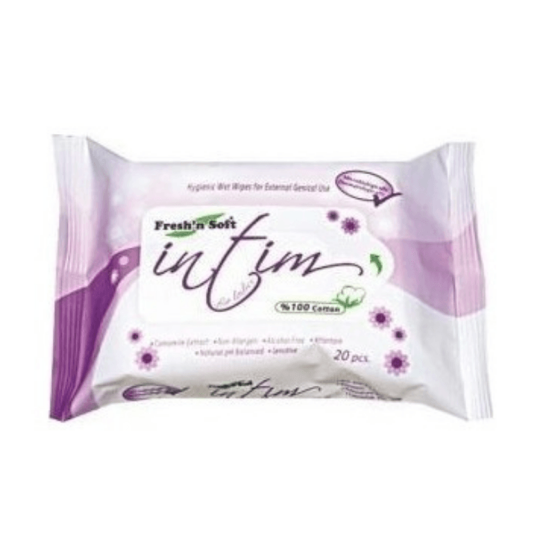 Fresh'n Soft İntim Genital Bölge Temizleme Mendili 20'li