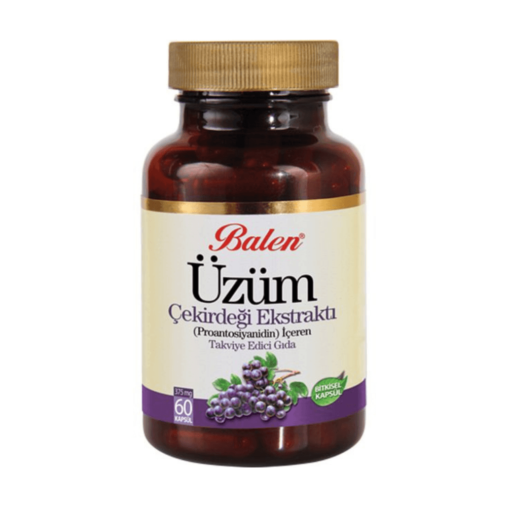 Balen Üzüm Çekirdeği Ekstraktı Kapsül 375 Mg 60 Kapsül