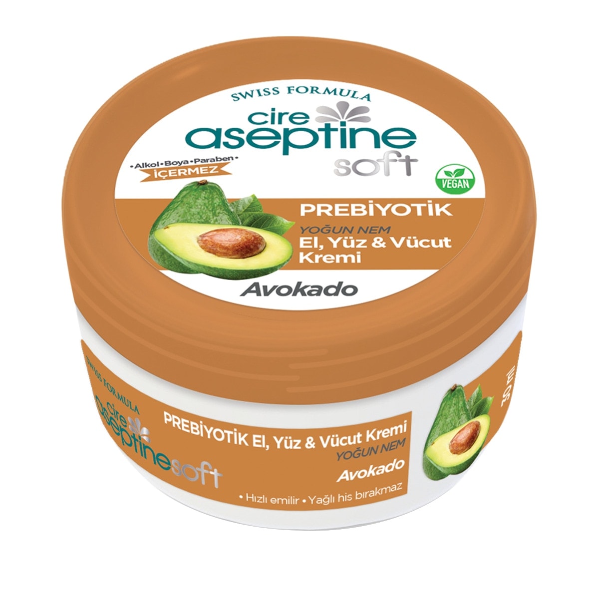 Cire Aseptine Soft Prebiyotik Avokado El Yüz ve Vücut Kremi 30 ml
