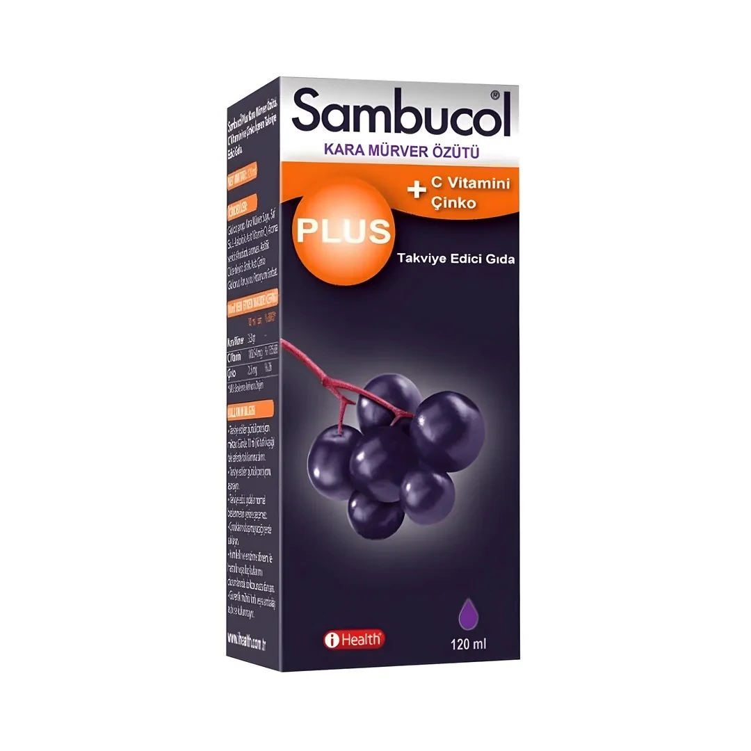 Sambucol Plus Kara Mürver Özütü C Vitamini Çinko 120 ml