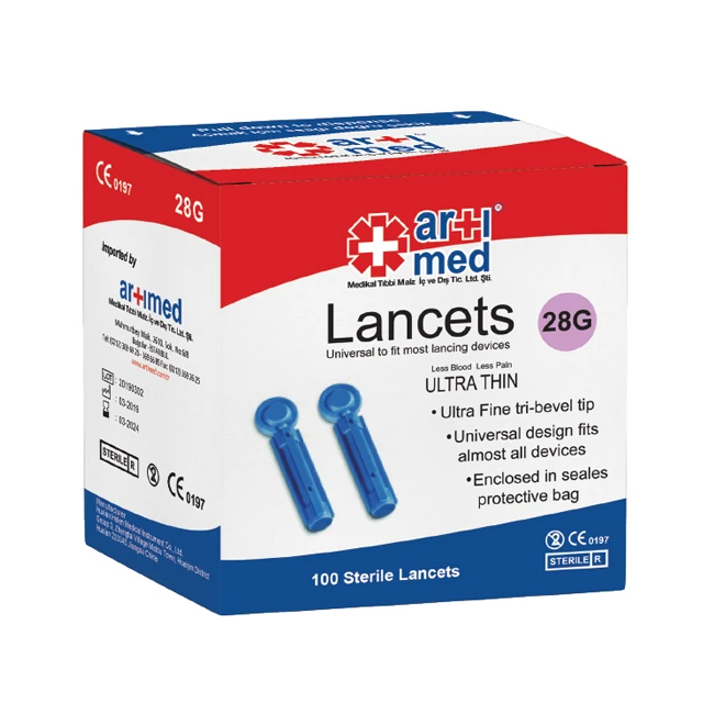 Artımed Steril Lancet 28G 100'lü | vitamanya.com.tr