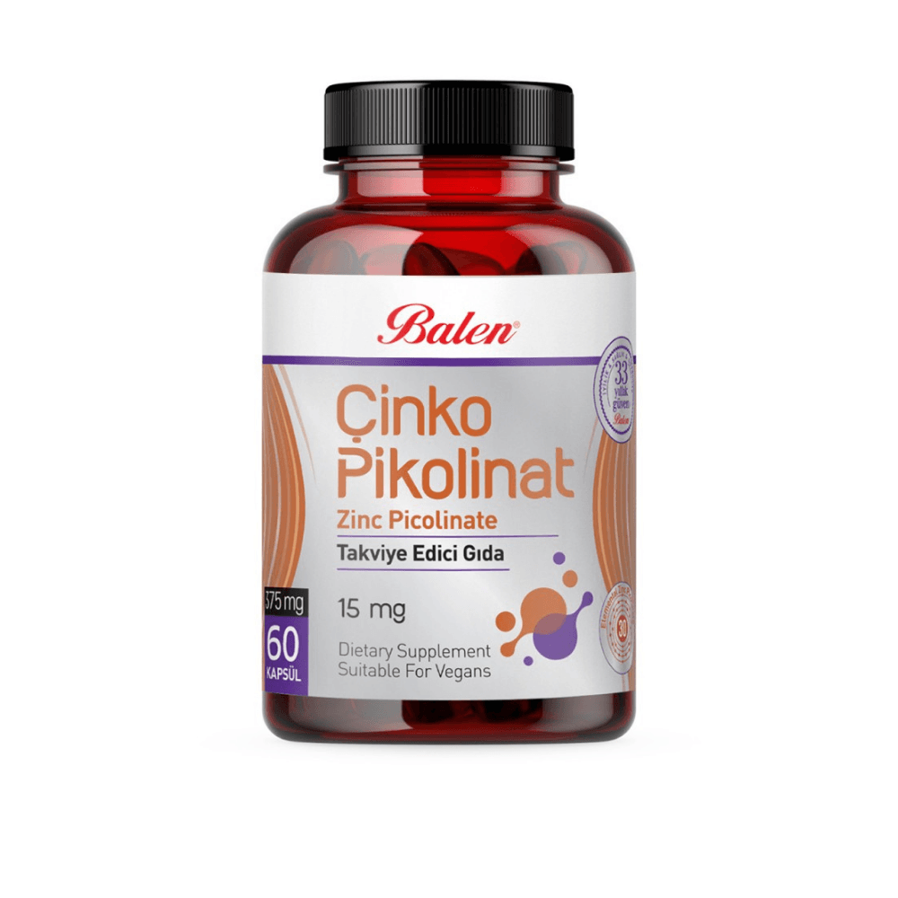 Balen Çinko Pikolinat 375 mg 60 Kapsül