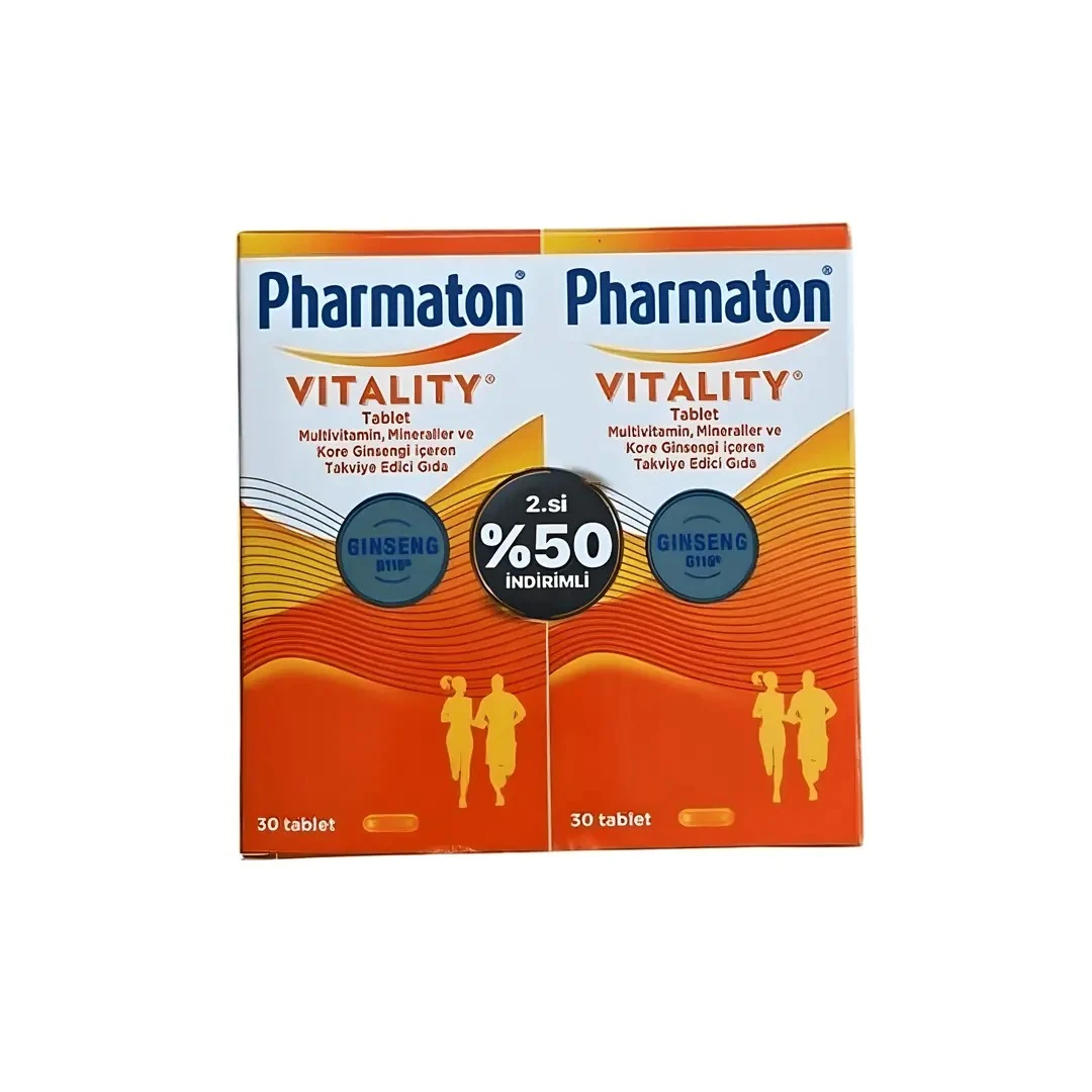 Pharmaton Vitality 30 Tablet Avantajlı 2'li Paket