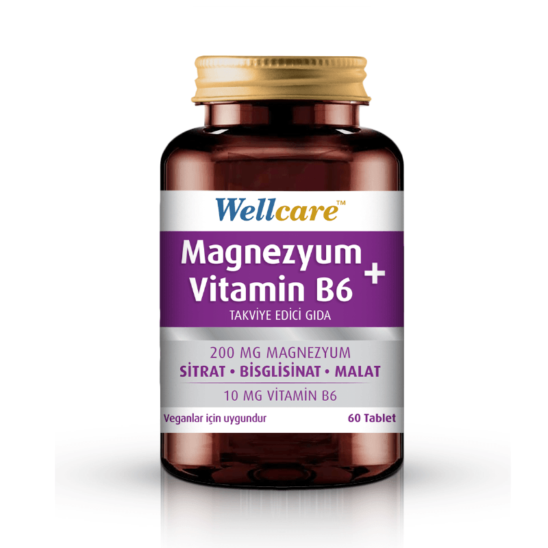Wellcare Magnezyum + Vitamin B6 30 Tablet