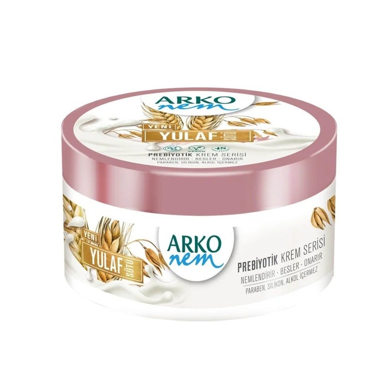 Arko Nem Prebiyotik Nemlendirici Krem Yulaf Sütü 250 ML