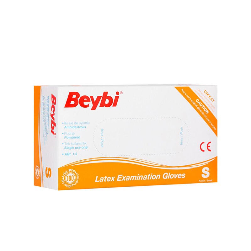 Beybi Lateks Eldiven Pudralı Small 100'lü