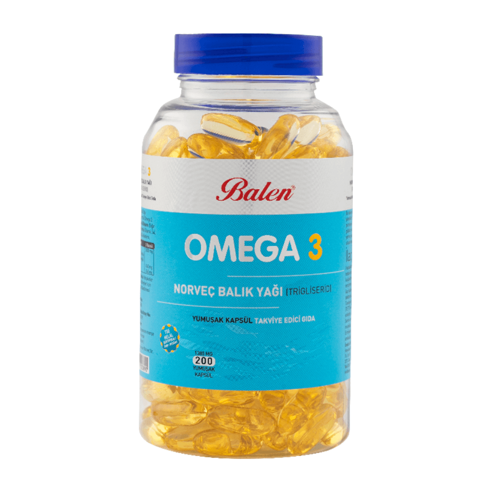 Balen Omega 3 Norveç Balık Yağı Trigliserid 200 Yumuşak Kapsül