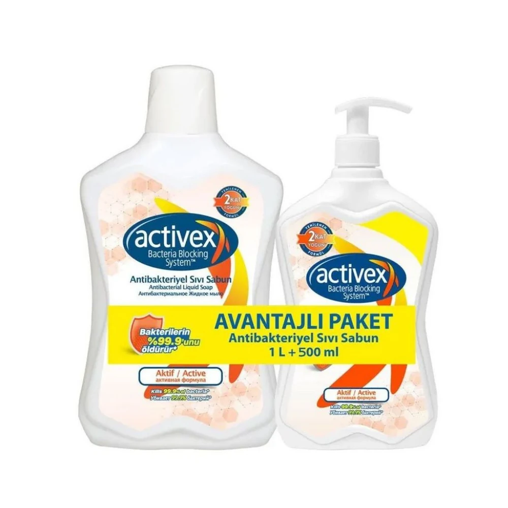 Activex Antibakteriyel Sıvı Sabun Hassas 1,5+ 500 ml