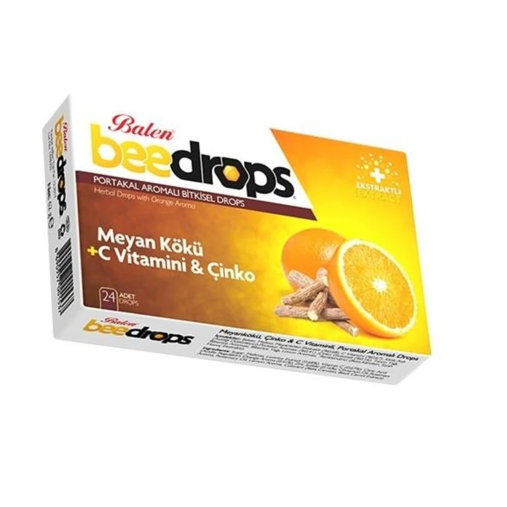 Balen Portakal Aromalı Bitkisel Drops 24'lü