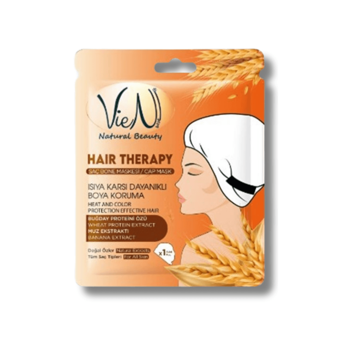 Vien Natural Beauty Saç Bone Maskesi Isıya Karşı Dayanıklı Boya Koruma 1 Adet
