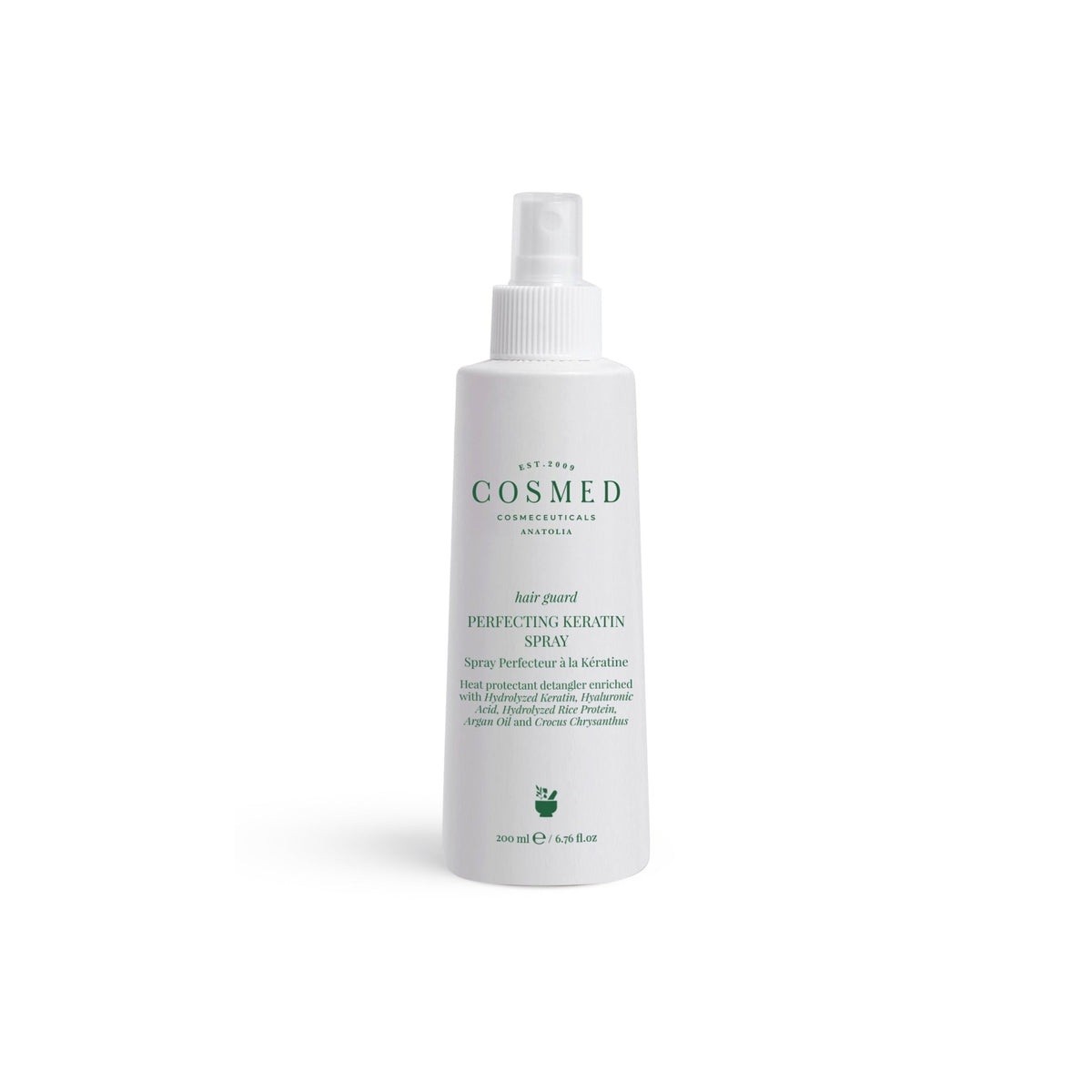 Cosmed Hair Guard Perfecting Keratin Spray-UV Koruma Kolay Tarama Spreyi - Isıya Karşı Koruma 200 ml