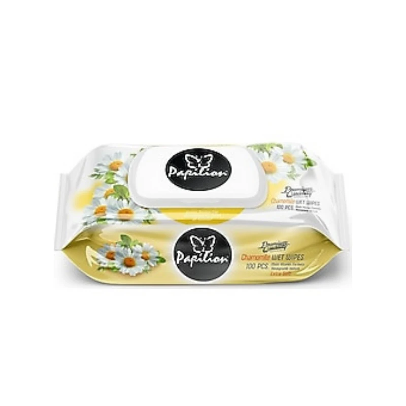 Papilion Papatya Kokulu Kapaklı Islak Mendil 100'lü