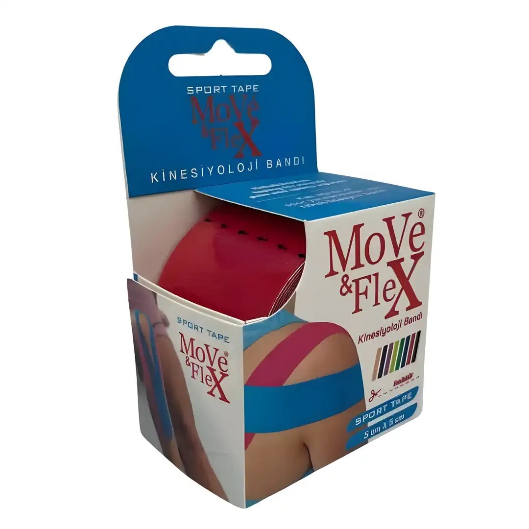 Move&Flex Kinesiology Bandı Kırmızı
