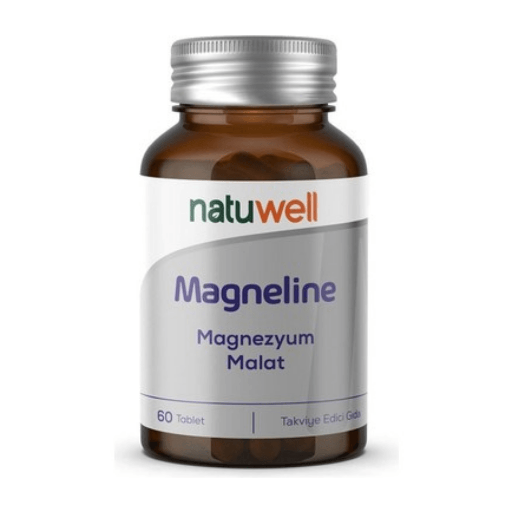 Natuwell Magneline Magnezyum Malat İçerikli Takviye Edici Gıda 60 Tablet
