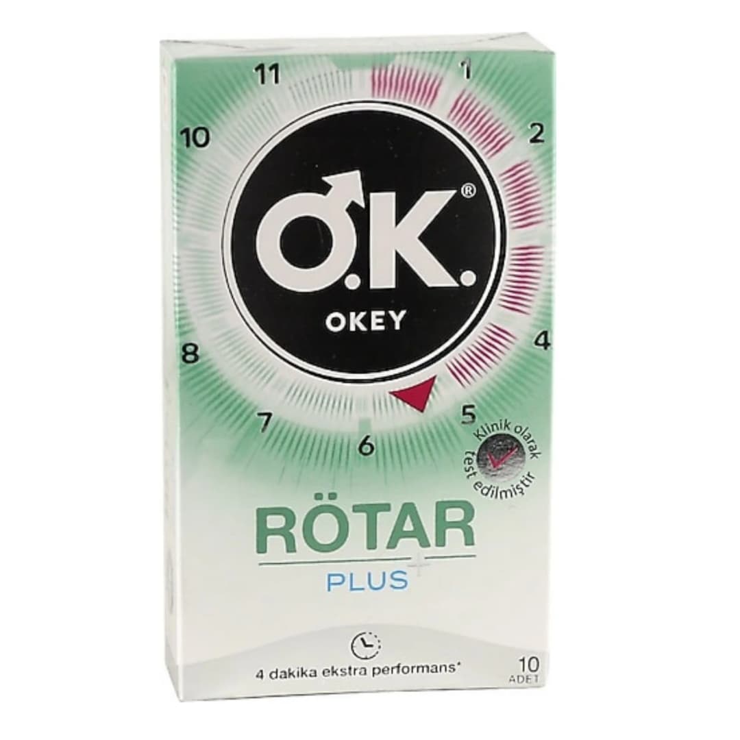 Okey Prezervatif Rötar Plus 10’lu | vitamanya.com.tr