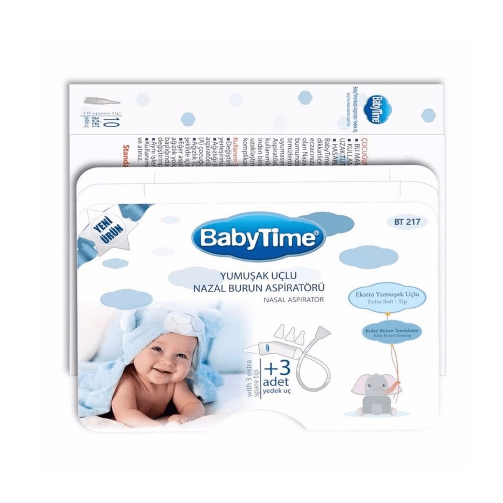 Baby Time Yumuşak Uçlu Nazal Aspiratör + Yedek Uç BT961
